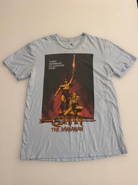 Conan the Barbarian Graphic Tee - Light Blue